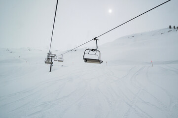 Cable car on mountain Sonnenkopf