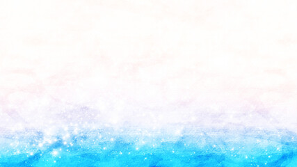 水色と白色の爽やかなキラキラ背景イメージ素材