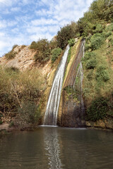 Ayun waterfall  flows from a crevice in the mountain and is located in the continuation of the...