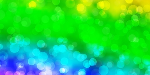 Light Multicolor vector backdrop with dots.