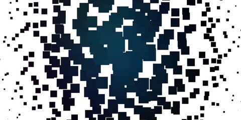 Light BLUE vector template in rectangles.