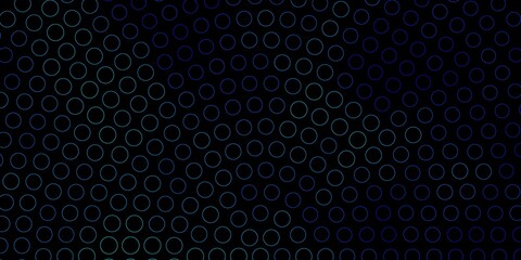 Fototapeta na wymiar Dark BLUE vector layout with circle shapes.