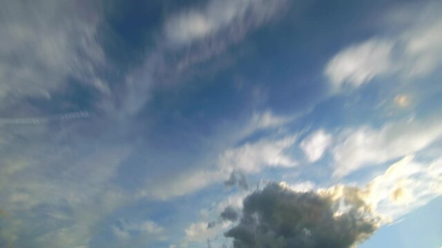 Time lapse of clouds on a sky