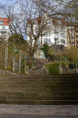 St.Jürgentreppe im Kapitänsviertel  in Flensburg.