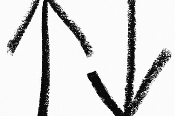 close-up black and white background hand painting 