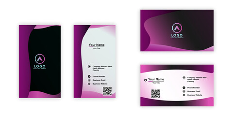 Modern corporate business card template