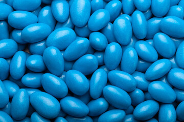 Fototapeta na wymiar lots of colored sweet pills, sweet beans