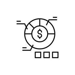 Financial Analysis  Vector Line illustration. EPS 10 File 