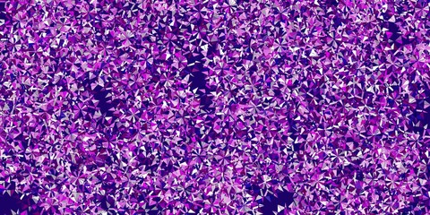 Obraz premium Light pink vector background with christmas snowflakes.