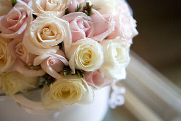 dettaglio bouquet rose