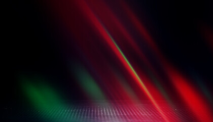 Neon abstract light rays on a dark background. Light effect, laser show, surface reflection. Ultraviolet radiation, nightclub. 3d illustration