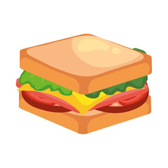 sandwich icon design of food eat restaurant and menu theme Vector illustration