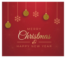 Merry Christmas Abstract. Xmas sparkling lights garland with gifts box and golden tinsel. 