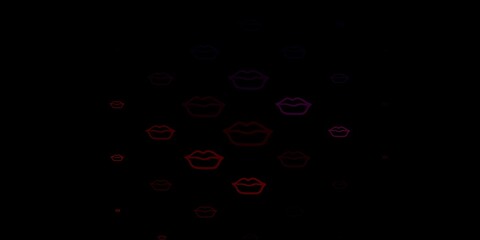 Dark Pink, Yellow vector pattern with feminism elements.