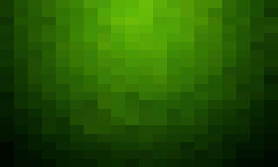 Abstract Dark Green geometric Background, Creative Design Templates. Pixel art Grid Mosaic, 8 bit vector background.