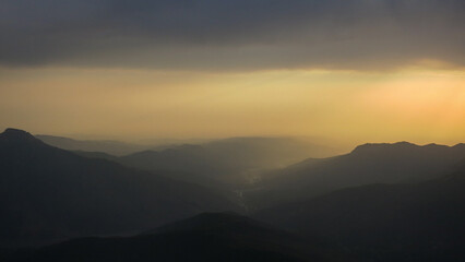 Dagestan, sunrise in the mountains