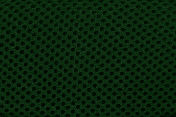 Green weave textured fabric material background