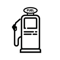 Gas pump icon. Gas Station icon. Fuel, gas, diesel, gasoline, oil, petrol sign. Vector illustration. Dispenser. Pipe. Service. Auto. Market. Benzine. Automobile. Equipment. Car. 