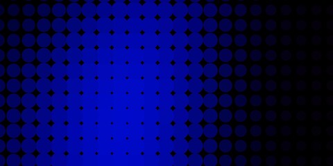 Fototapeta na wymiar Dark BLUE vector texture with disks.