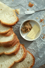 Nanyang Style Toasted Bread Kaya And Butter On Table, Famous Malaysian And Singaporean Breakfast.