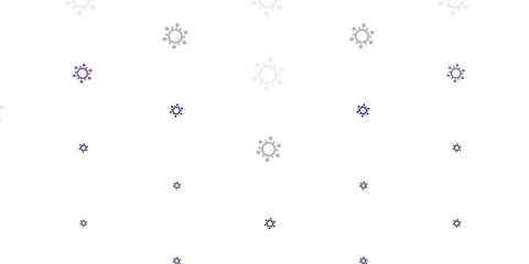 Light Purple vector template with flu signs.