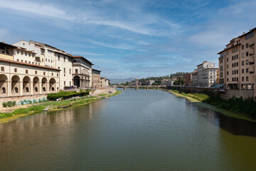 A Florence view with bridge in summer day
