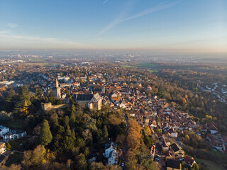 Castle with City in Background 