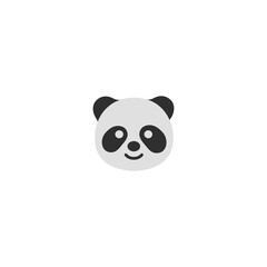 Panda head vector isolated icon illustration. Panda icon