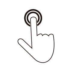 Touch Screen Icon - Swipe Gesture Illustration As A Simple Vector Sign & Trendy Symbol for Design and Websites, Presentation or Mobile Application.