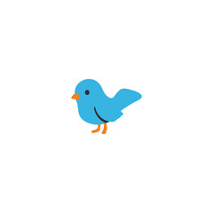 Bird vector isolated icon illustration. Bird icon