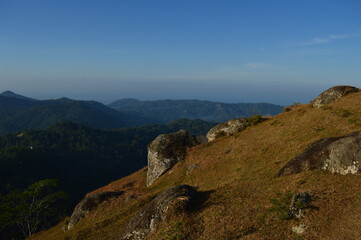 beautiful morning in karst mountain