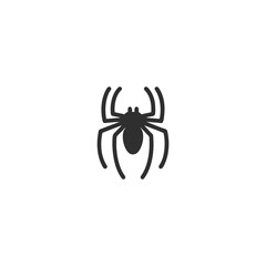Spider vector isolated icon illustration. Spider icon	