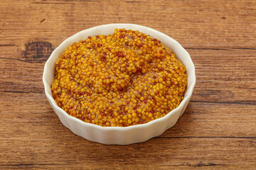 Dijon mustard sauce with seeds