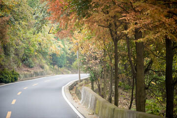 Street view local visitor and tourist Wudang shan Mountains.
