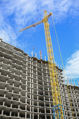 Construction of a multi-storey multi-apartment residential building