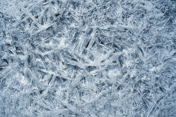 Fototapeta na wymiar Frozen Ice Frost Texture Background Cold Winter
