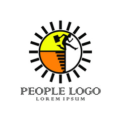 people logo banner template design