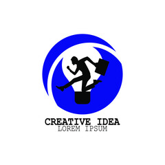 businessman logo banner template design