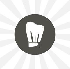 Chef hat isolated vector icon. food design element