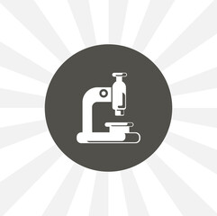 microscope isolated vector icon. education design element