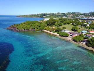 Indian Bay coastline near Kingstown, St. Vincent & Grenadines