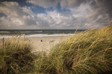 Windiger Herbsttag am Roten Kliff von Kampen/Sylt