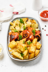 Roast  vegetables, zucchini, tomatoes, pepper.Space for text.