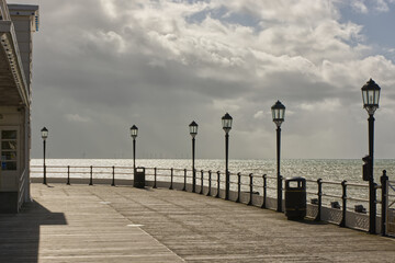 Worthing seafront pier, Sussex, England