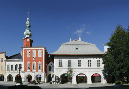 Main square of Svitavy, Czech republic