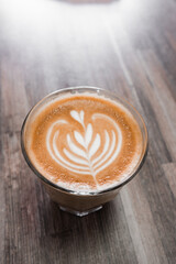 latte coffee on a table