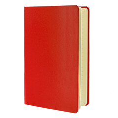 libro rojo en blanco