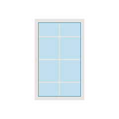 Fototapeta premium Plastic Window Flat Illustration