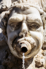 Water fountain dating from 1852 dedicated to Jean-Louis Cavalier, in the charming village of...