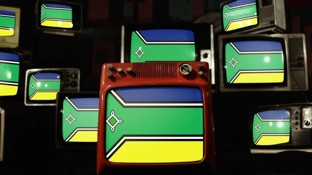 Flag of Amapa, Brazil, and Vintage Televisions.